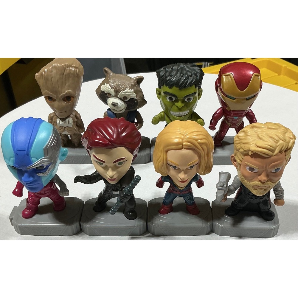 McDonald's Marvel Avengers Endgame Happy Meal Toys Lot of 8 2019 Figures